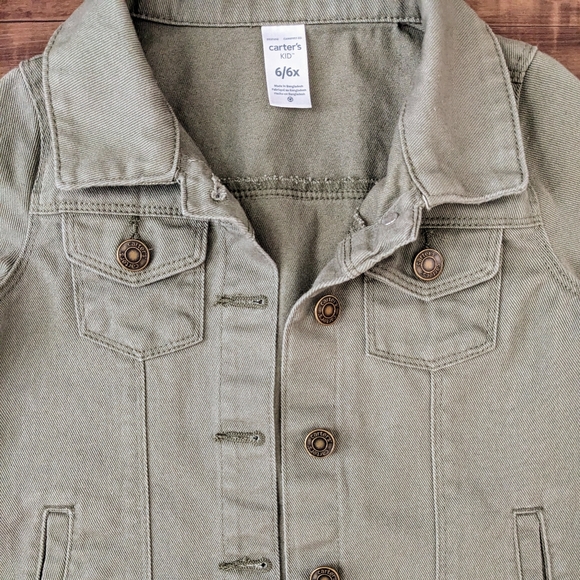 Carter's Olive Green Denim Jacket - Picture 9 of 11